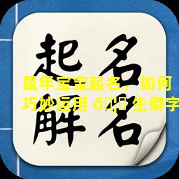 鼠年宝宝起名，如何巧妙运用 🦍 生僻字